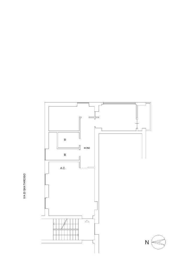 Three-room apartment via di San Tarcisio, Roma - floor plans 1