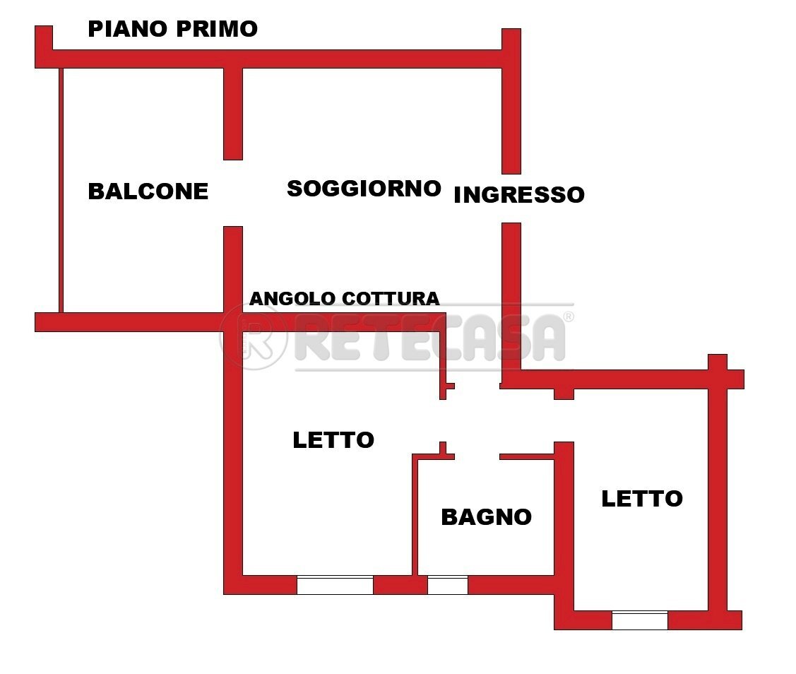 Planimetria - Appartamento Via Francesco Cilea 70/1, Bondeno - planimetria 1