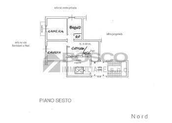planimetria possibile soluzione 2 camere - Three-room apartment Scalinata Monterosso, La Spezia - photo 19