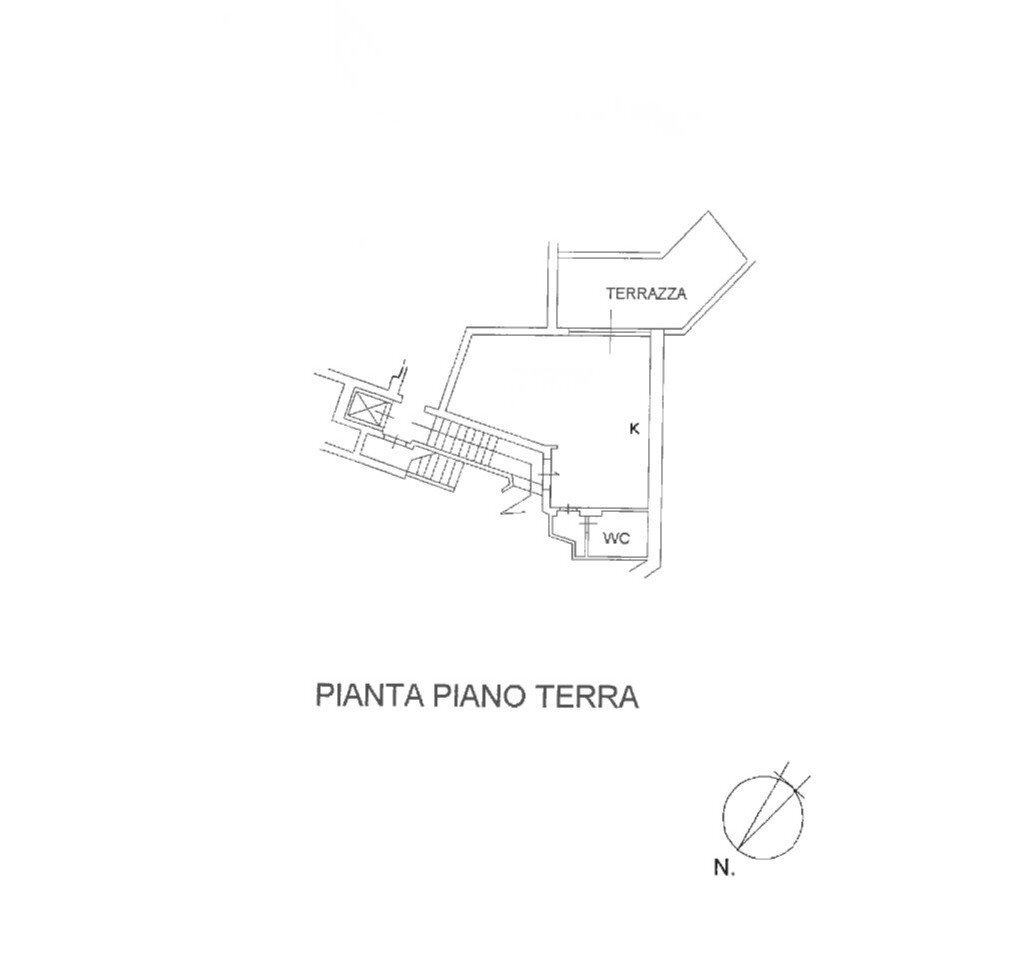 PLN - Two-room apartment Via della Costa, Monte Argentario - floor plans 1