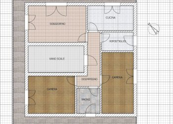 PLANIMETRIA LUNI DOGANA - Attico Via Dogana 5, Luni - foto 1