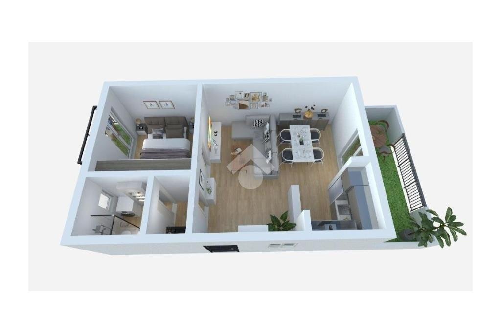 Two-room apartment Via del lavoro, Bordighera - floor plans 1