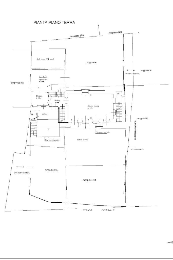 Semi-detached house Frazione pian Bausano, Germagnano - floor plans 1