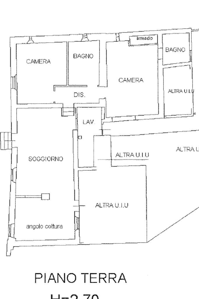 Three-room apartment Via Castello, Savignano sul Panaro - floor plans 1