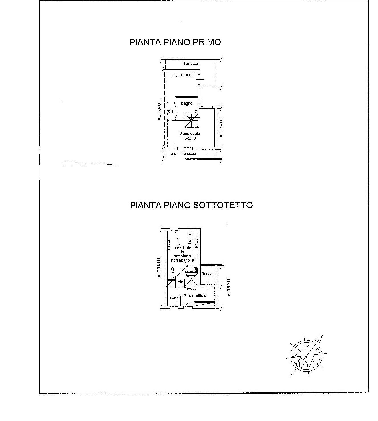 Trilocale via Palazzina, frazione Ponticelli, Imola - planimetria 1