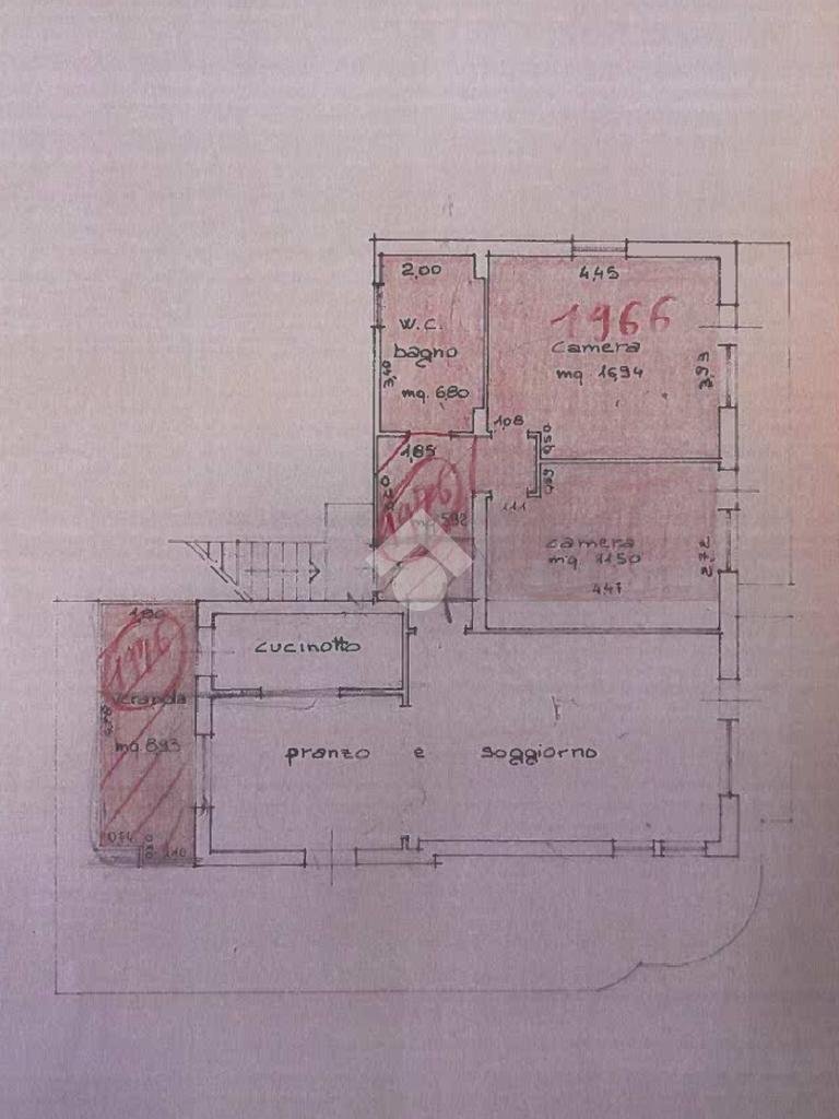 Three-room apartment Via Milano, Cattolica - floor plans 1