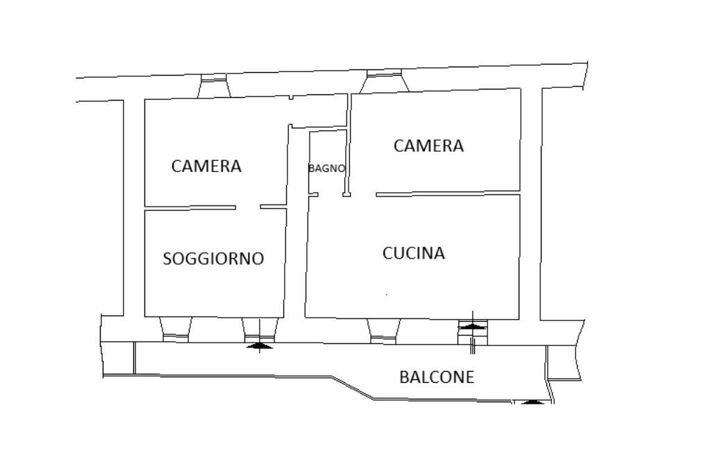 Semi-detached house Via Montebracco, Barge - floor plans 1