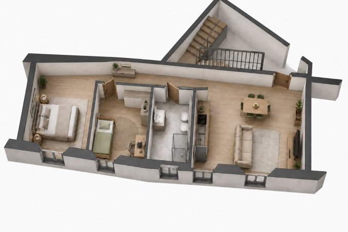 Three-room apartment Savona, Savona (neighborhood Darsena) - photo 1