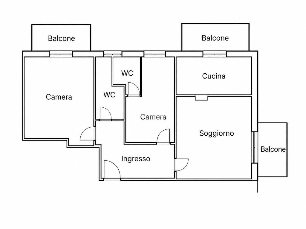 Three-room apartment Via giotto di bondone, Rimini - photo 2