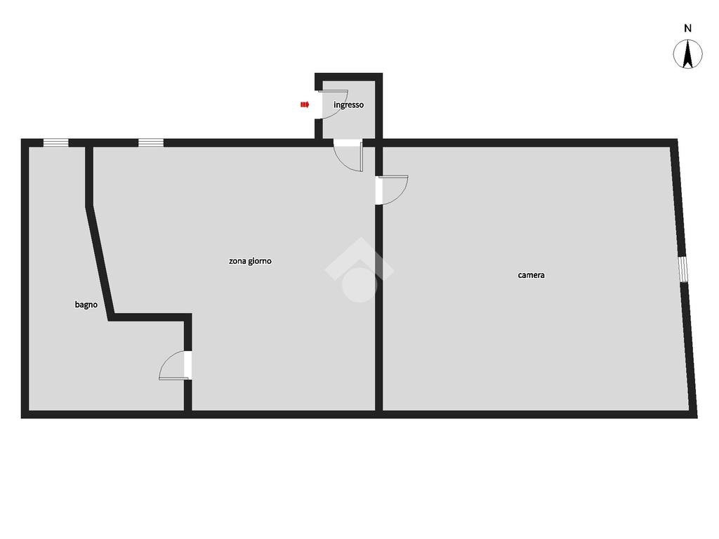 Two-room apartment Viale Certosa, Milano (neighborhood Portello) - floor plans 1