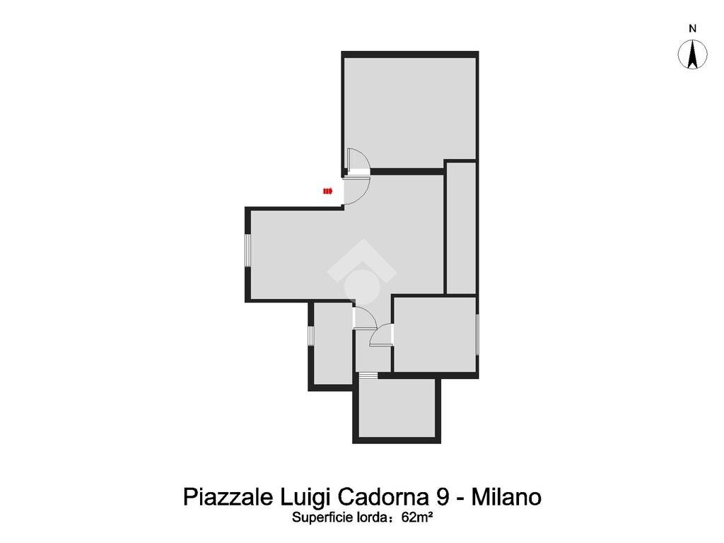 Apartment Piazzale Luigi Cadorna, Milano - floor plans 1