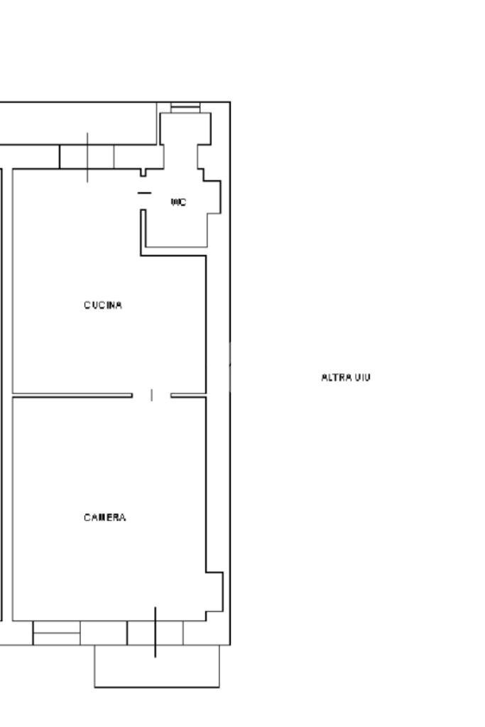 Two-room apartment Via Ghemme, Torino (neighborhood Parella) - floor plans 1