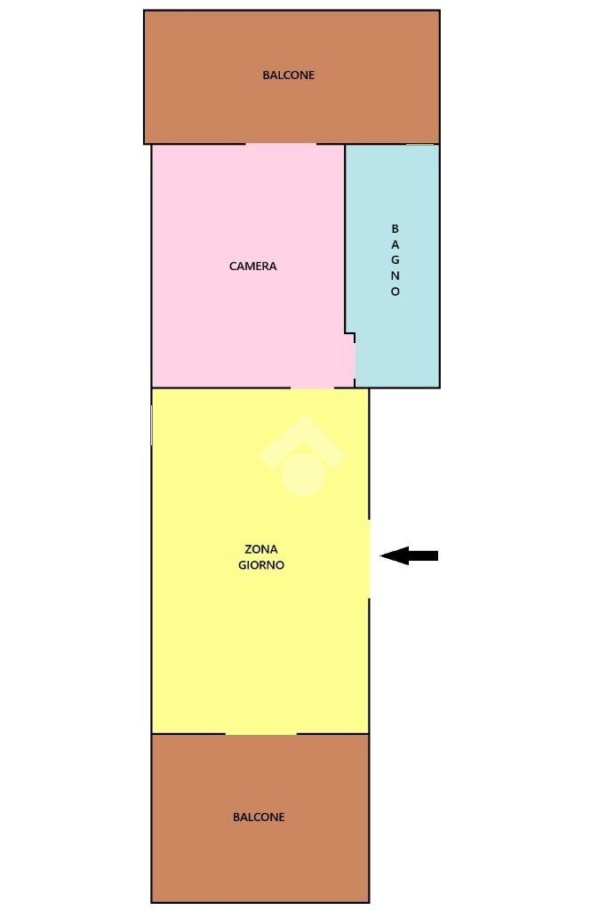 Bilocale Via G. Spontini, Torino (zona Barriera Milano) - planimetria 1