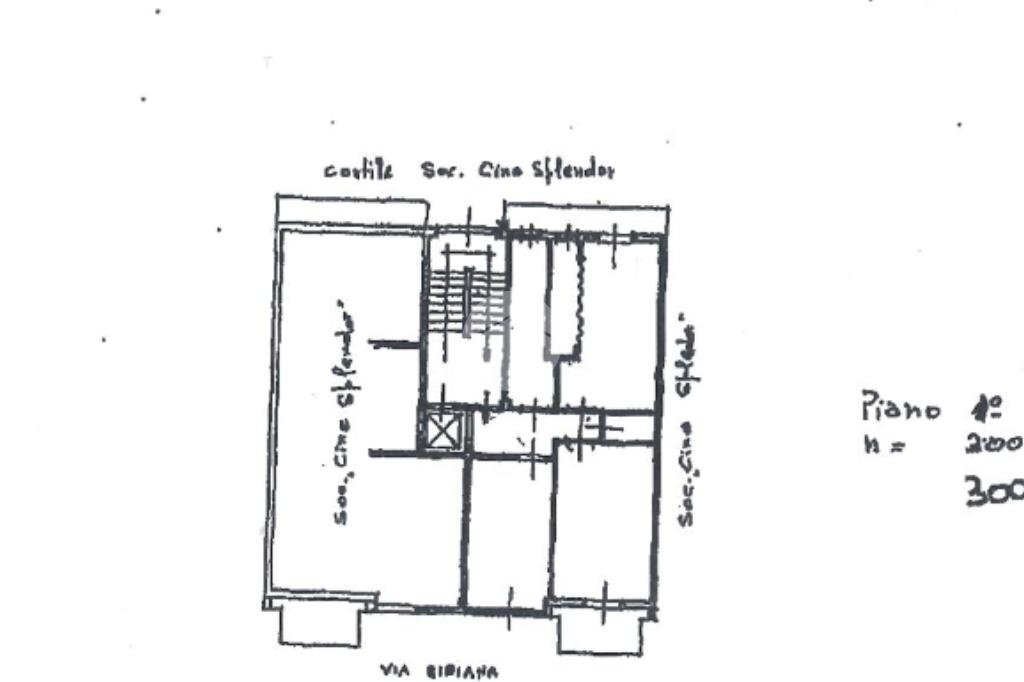 Three-room apartment Via bibiana, Torino (neighborhood Borgo Vittoria) - floor plans 1