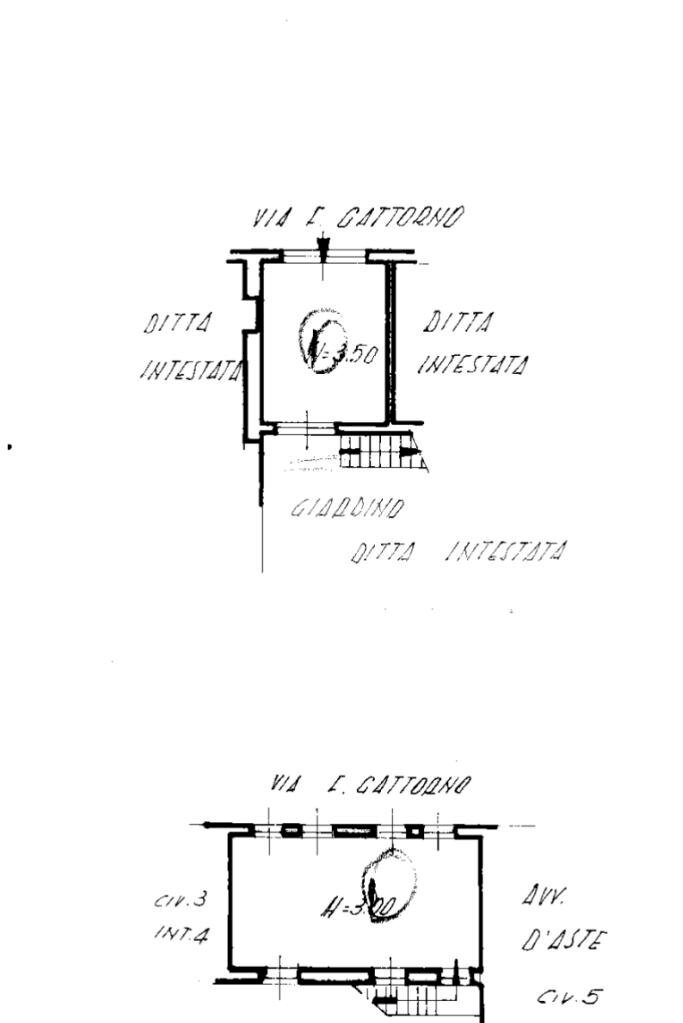 Two-room apartment Via Federico Gattorno, Genova (neighborhood Cornigliano) - floor plans 1