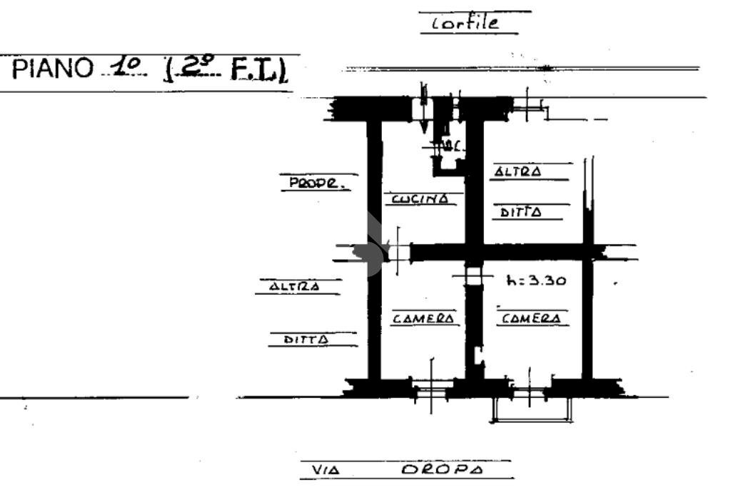 Three-room apartment Corso Tortona, Torino (neighborhood Vanchiglietta) - floor plans 1