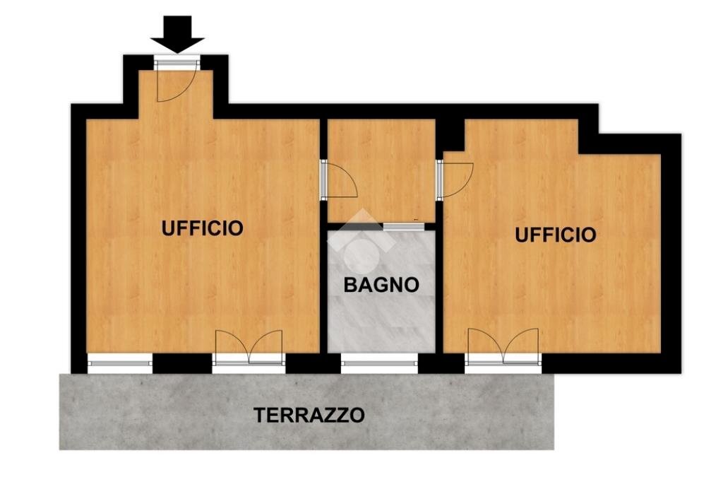 Two-room apartment Via del Molo, Savona - floor plans 1