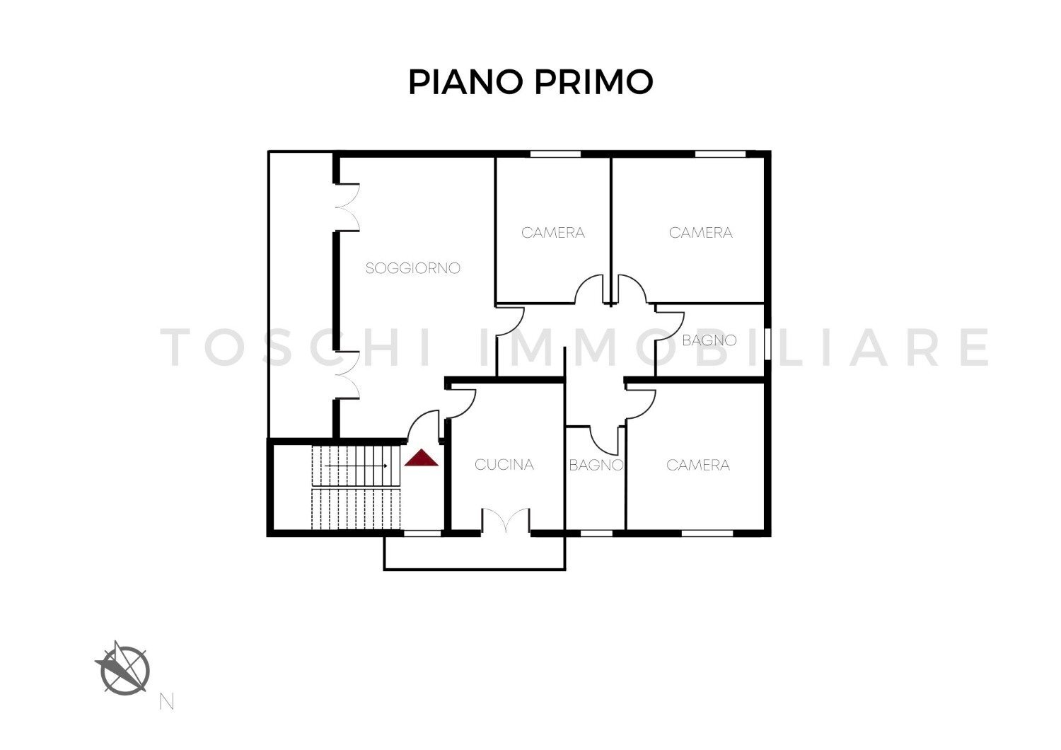 Trilocale Via Caduti di Via Fani, Dozza - planimetria 1