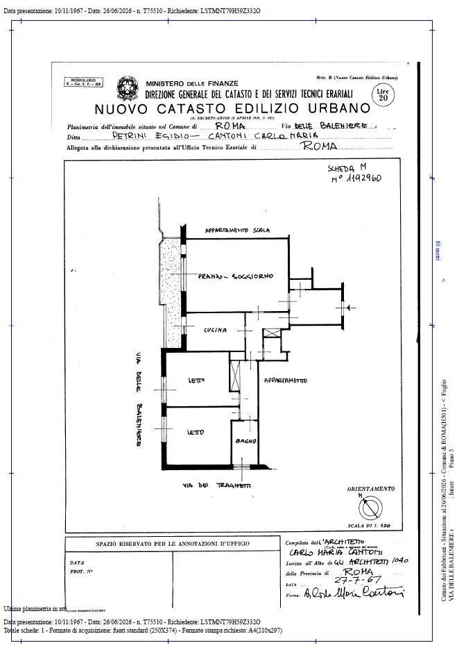 Foto 21 - Quadrilocale Via Delle Baleniere
 
92, Roma - planimetria 1