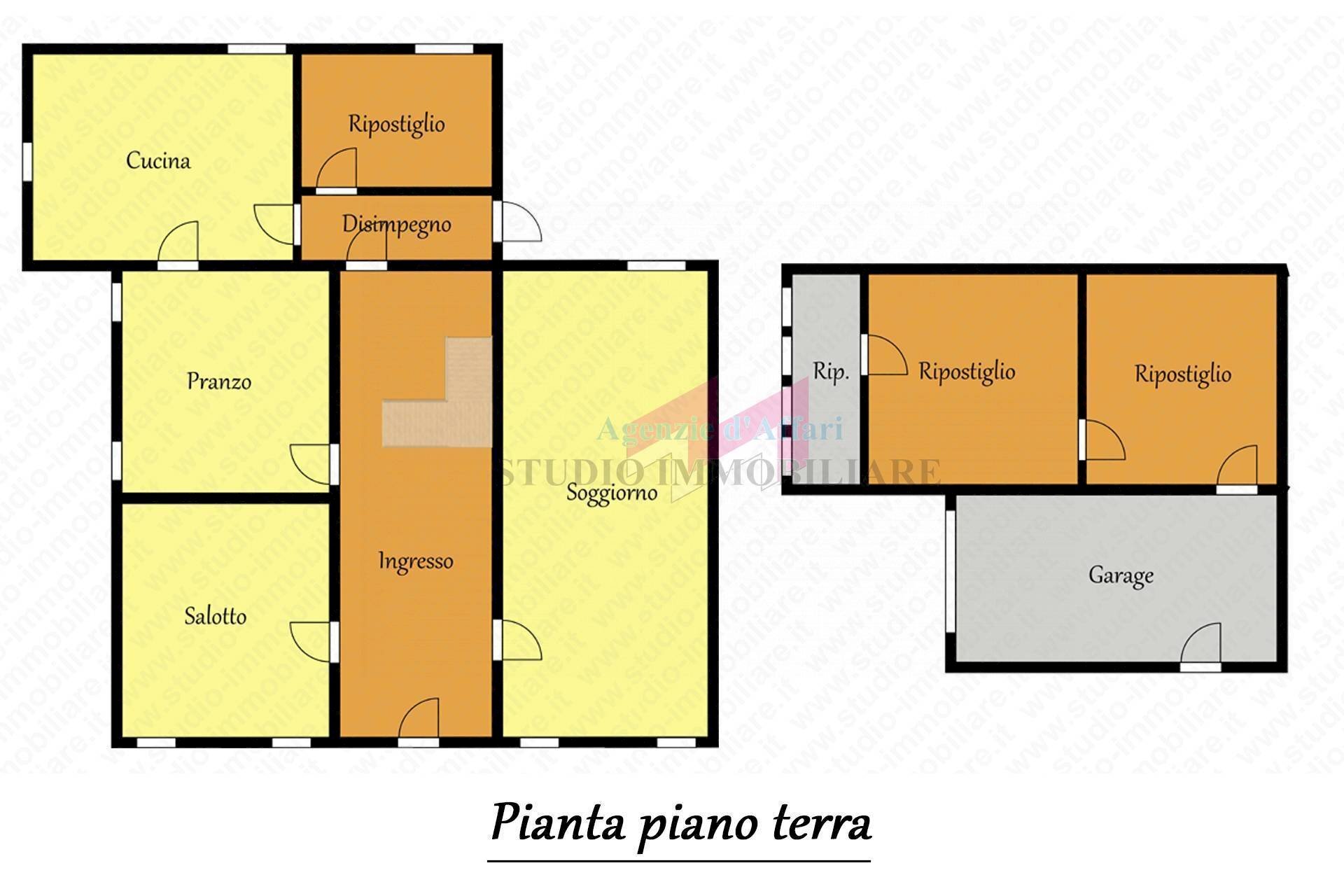Foto 12 - Casa semi indipendente Via Camillo Benso Conte di Cavour
 
81, Bergantino - planimetria 1