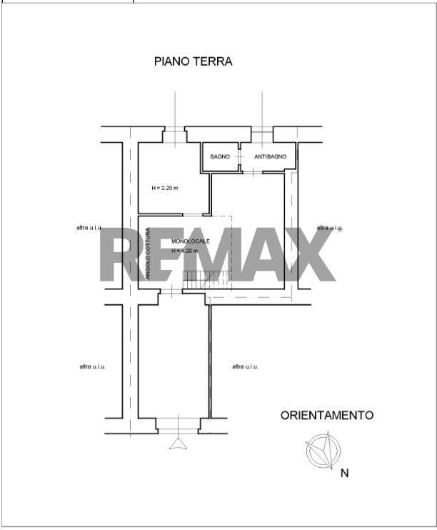 Pianta 2D - One-room apartment Piazza Gian Battista Vico
 
6, Trieste - floor plans 1