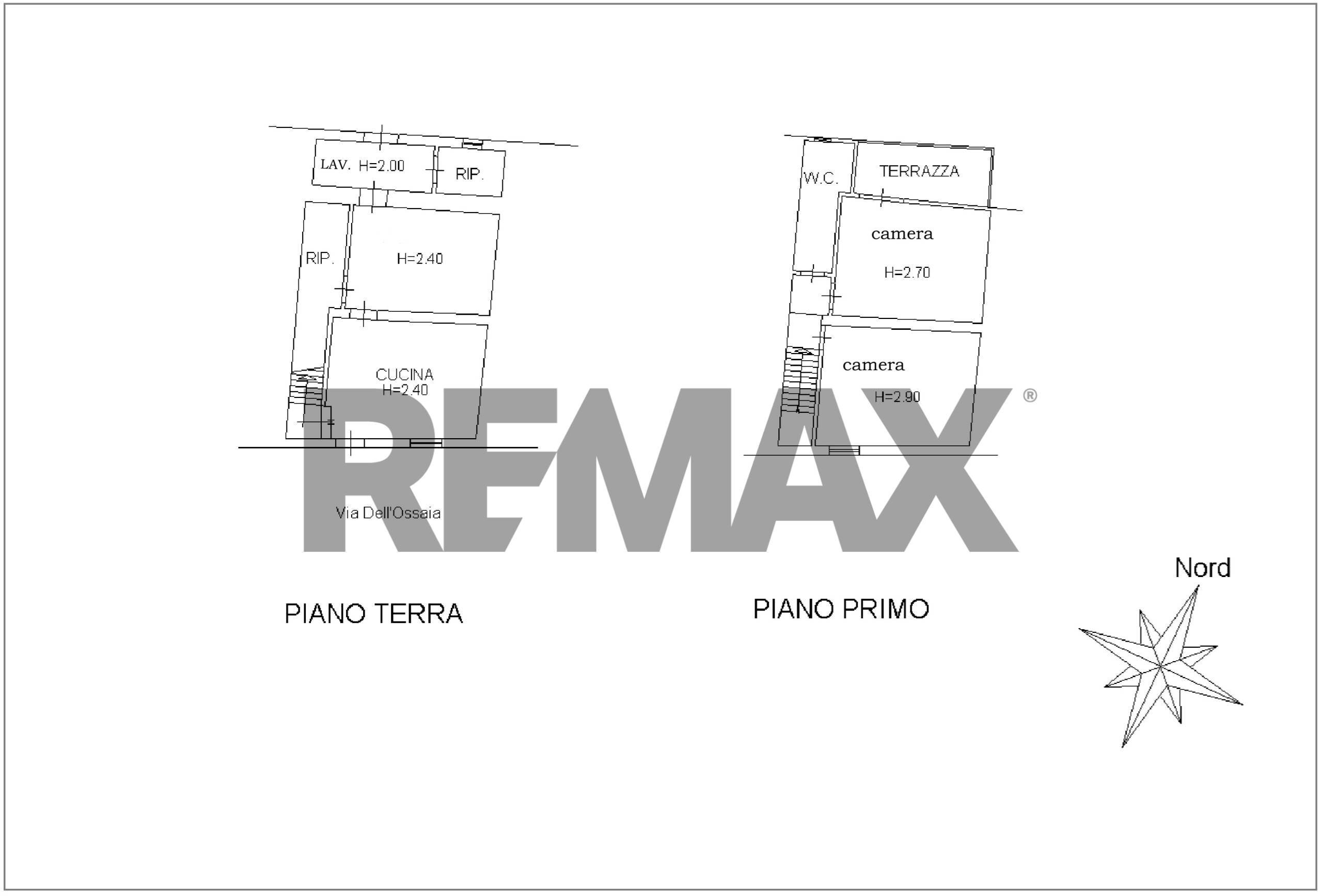 Pianta 2D - Four-room apartment Via dell'Ossaia
 
188, Montevarchi - floor plans 1