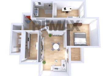 Pianta 3D - Three-room apartment via valosa di sopra
 
23, Monza - photo 23
