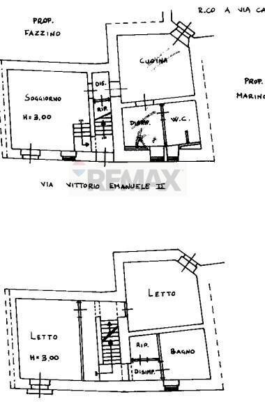 Pianta 2D - Casa indipendente via Vittorio Emanuele
 
67, Melilli - planimetria 1