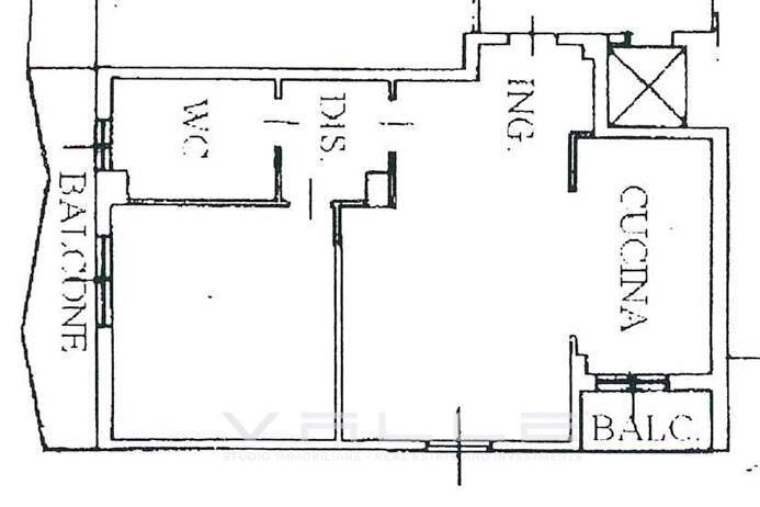 Planimetria - Two-room apartment via Statuto, Bergamo - floor plans 1