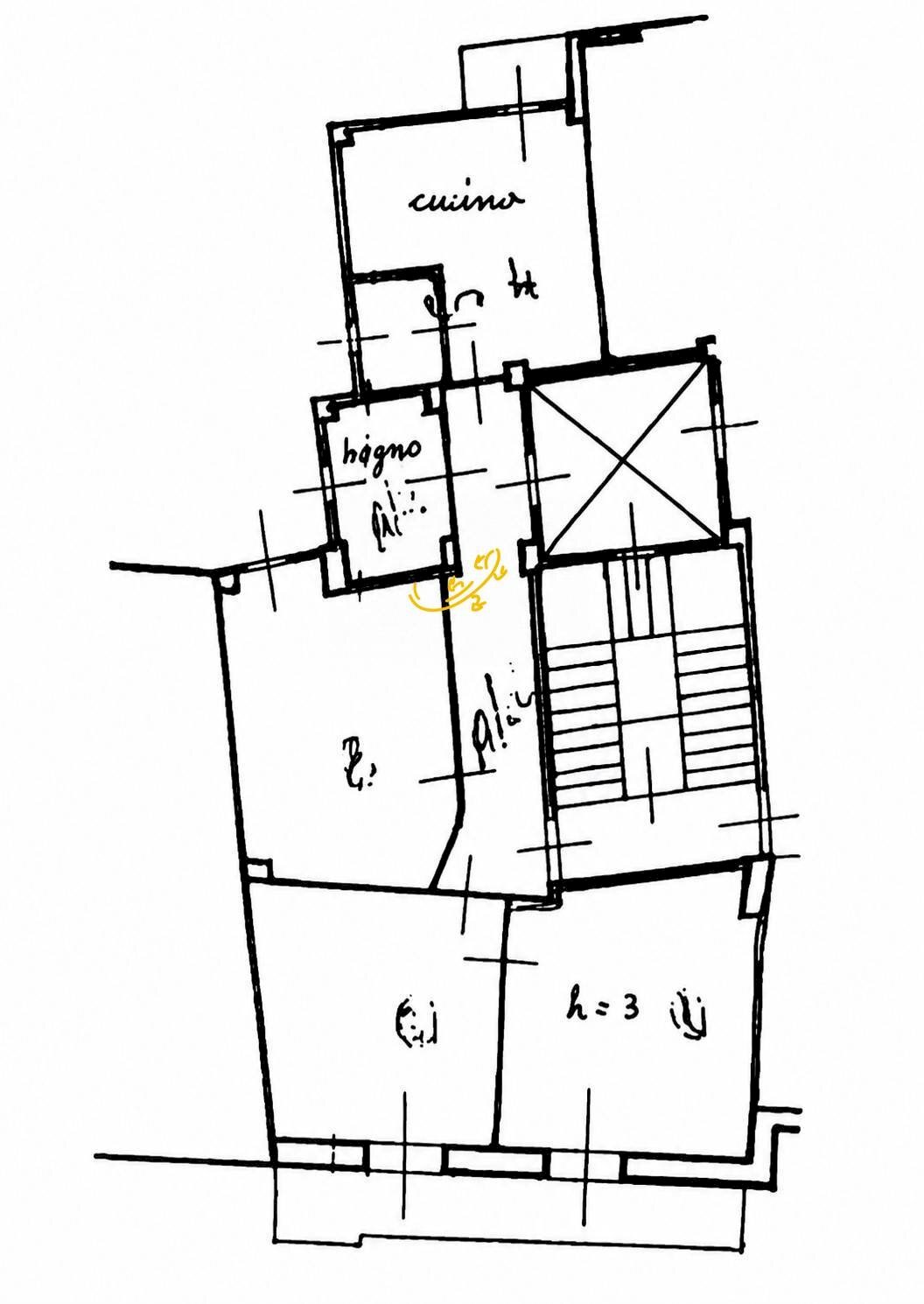 Piano terzo - Four-room apartment Via Vincenzo Gioberti, Monopoli - floor plans 1