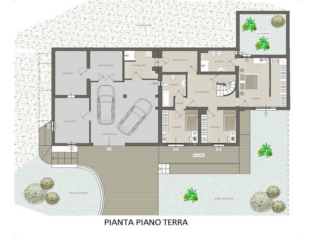Villa via Trefaldina, 11, Scanzorosciate - planimetria 1