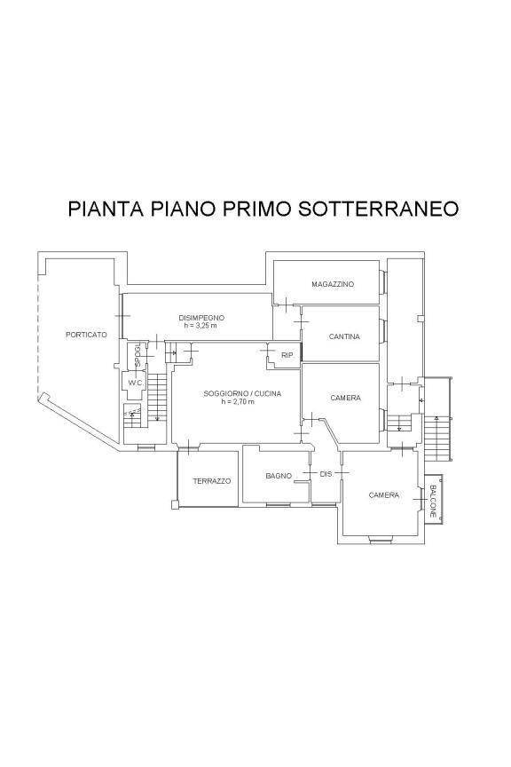 Stabile - Palazzo via Mortè, Roccaforte Mondovì - planimetria 1