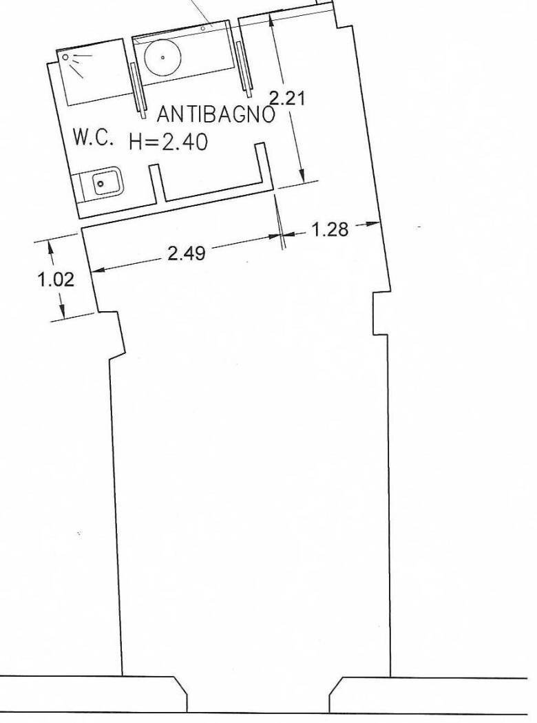 Shop piazza Claudio Monteverdi, Genova (neighborhood Cornigliano) - floor plans 1