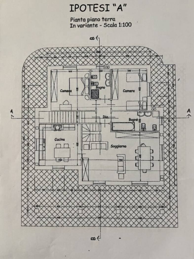 Villa via Pramartino, 2, San Pietro Val Lemina - planimetria 1