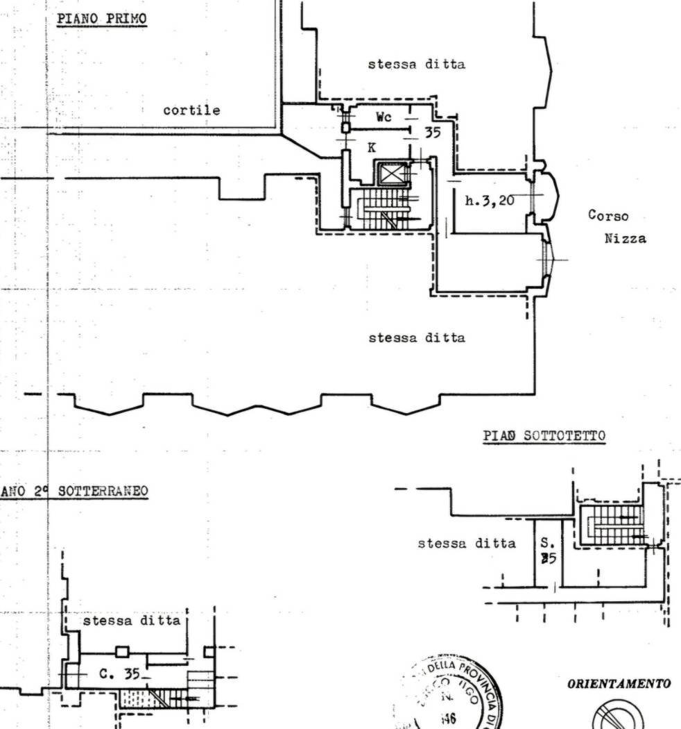 Three-room apartment corso Nizza, 57, Cuneo (neighborhood Centro) - floor plans 1