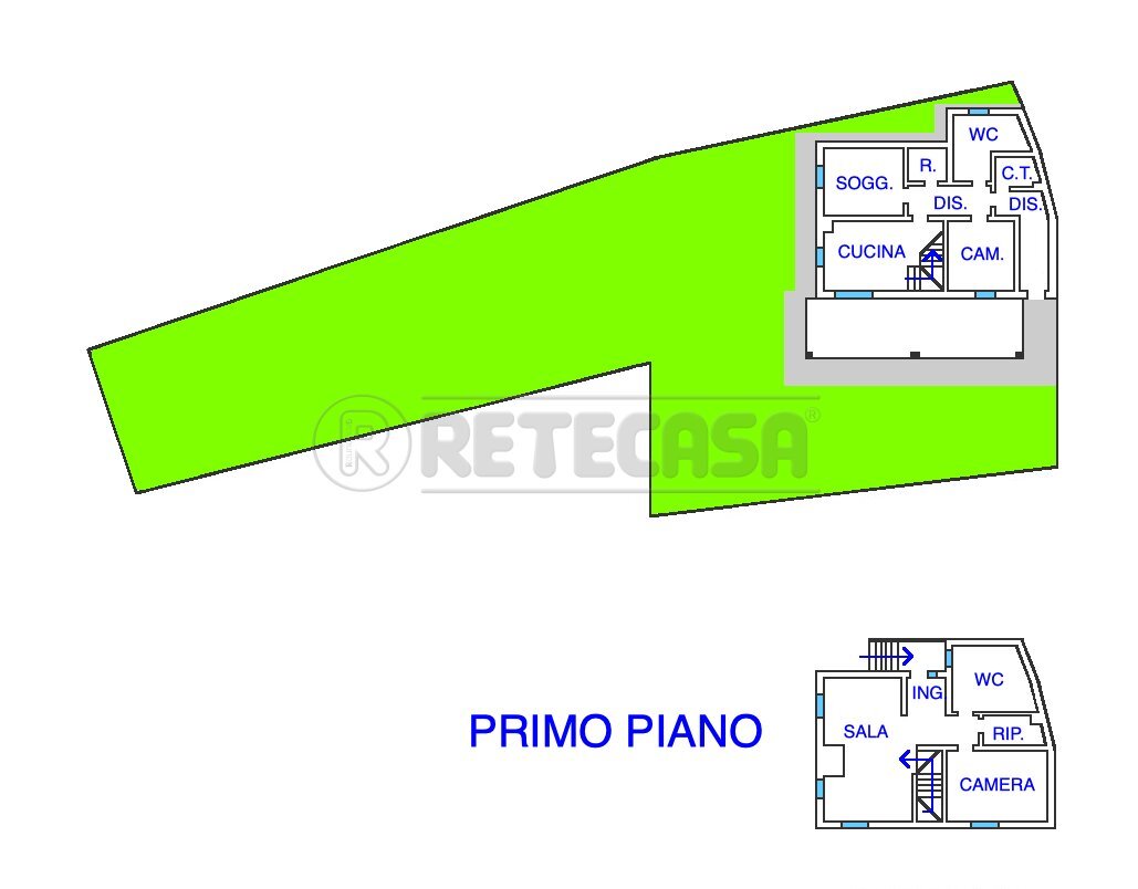 PLANIMETRIA - Villa Vicolo San Giacomo 2, Paluzza - floor plans 1