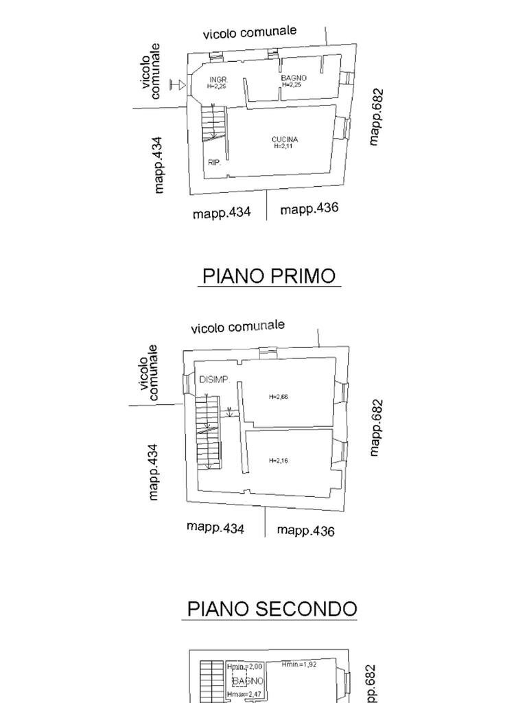 Casa semi indipendente Via Vittorio Veneto, Castelnuovo Magra - planimetria 1