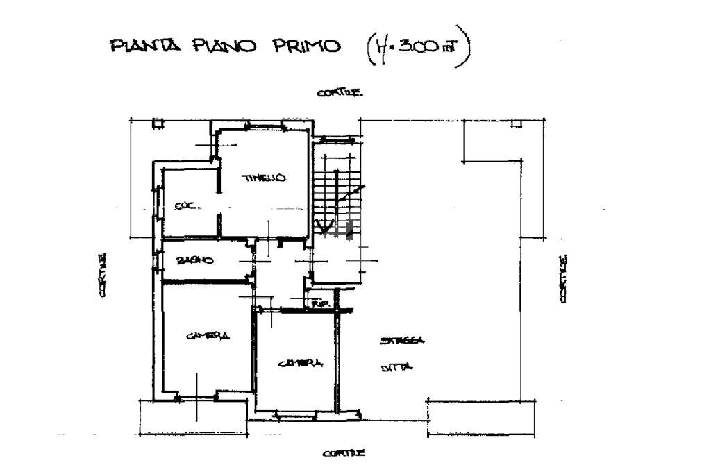 Three-room apartment Via Alla Parrocchia, San Maurizio Canavese - floor plans 1