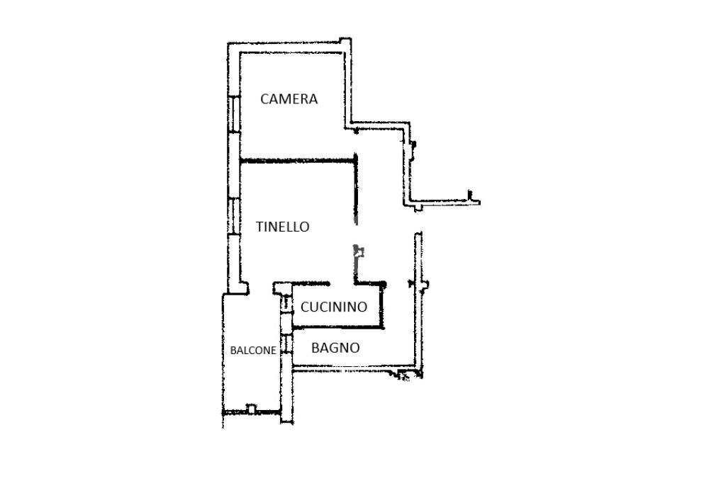 Two-room apartment Via Cave, Bagnolo Piemonte - floor plans 1