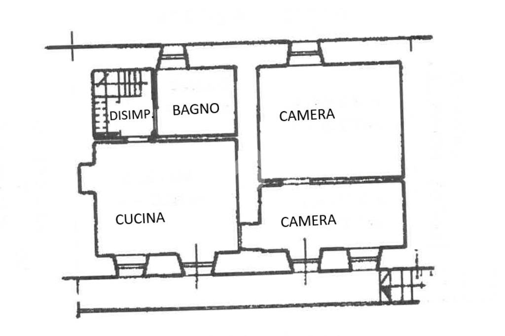 Semi-detached house Via Lungaserra, Barge - floor plans 1