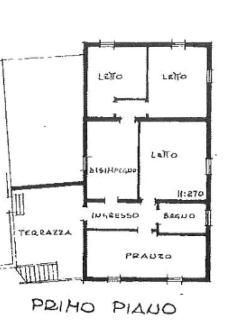 Four-room apartment Str. Casaletto, Novellara - floor plans 1