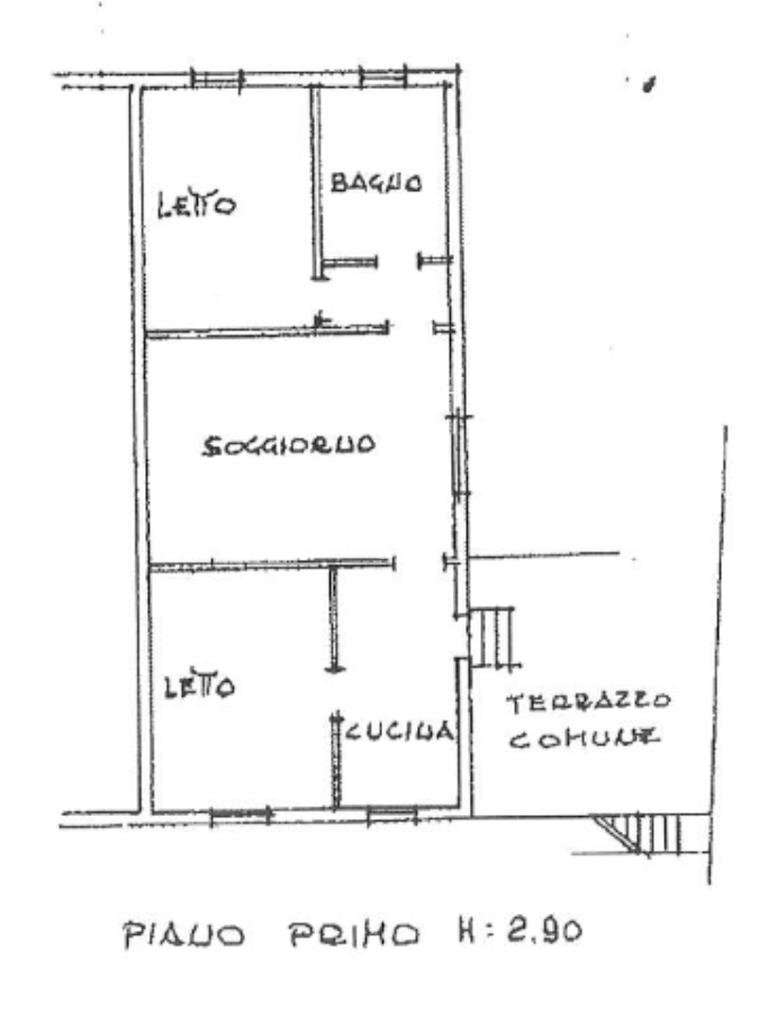 Three-room apartment Str. Casaletto, Novellara - floor plans 1