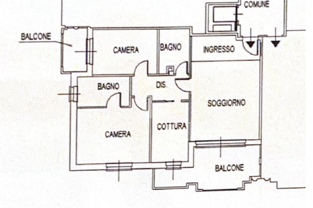 Trilocale Via Simone da Corbetta, Corbetta - planimetria 1