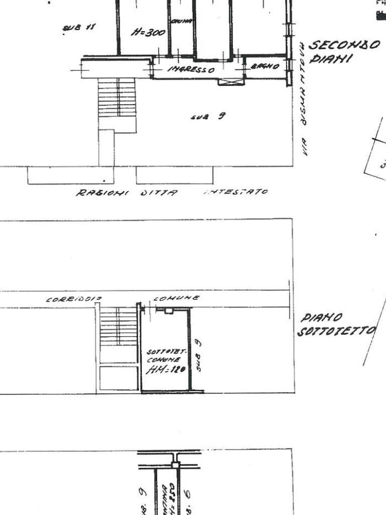 Trilocale Via Antonio Cecchi, Reggio nell'Emilia - planimetria 1