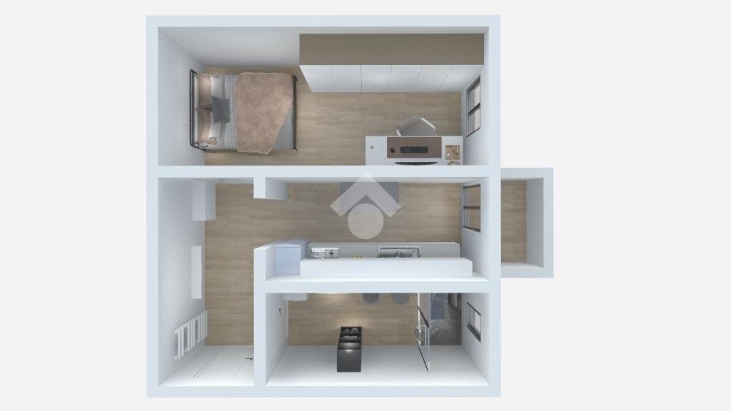 Monolocale Via Giuseppe Tartini, Milano (zona Dergano) - planimetria 1