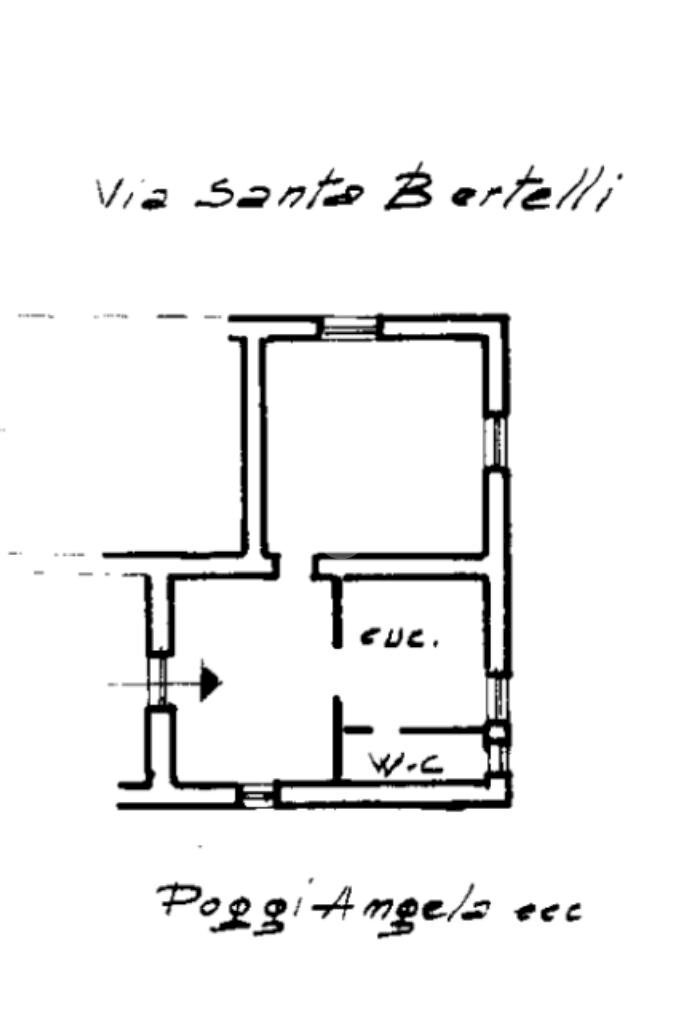 Quadrilocale Via Santo Bertelli, Genova (zona Sampierdarena) - planimetria 1