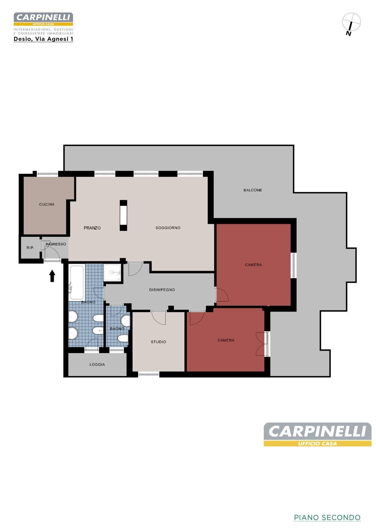 Foto 47 - Four-room apartment via Agnesi
 
1, Desio - floor plans 1