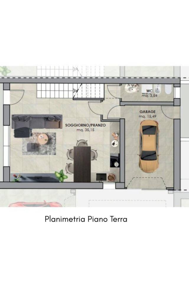 Terraced Villa via Casale, 272, Verucchio - floor plans 1