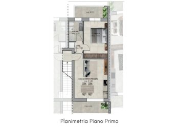 Planimetria - Bilocale via Casale, 272, Verucchio - foto 10