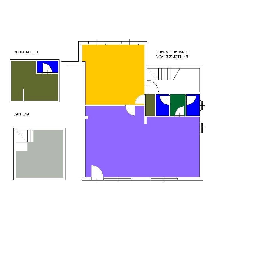 Shop via Giuseppe Giusti, 47, Somma Lombardo - floor plans 1